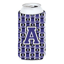 Scrisoare un fotbal violet ?i alb de bauturi nalte izolatoare Hugger CJ1068-ATBC