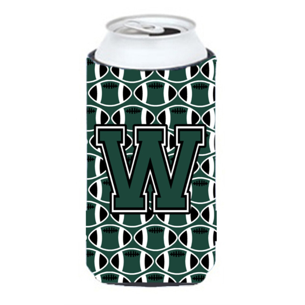 Isolant Pour Boissons, Motif Football Vert Et Blanc, Lettre W, Pour Grand Gar On, CJ1071-WTBC-image