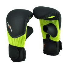 MaxxMMA Neopren-Handschuhe, waschbar, fr schwere Taschen Boxen, Schlagtraining (Neongelb S/M)