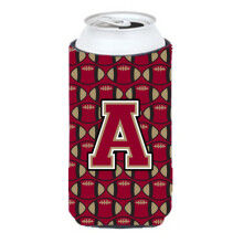 Letter A Football Granaatti ja Gold Tall Boy -juomaeriste Hugger CJ1078-ATBC