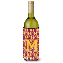 Scrisoare m Football Maroon and Gold Bottle Buttle Beaverage Izsolator Hugger CJ1081-Mliterk