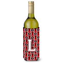 Litera L Football Cardinal ?i White Bottle Botting Beaverage Izsolator Hugger CJ1082-Llterk