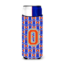 """"Letter O Football Groen Blauw en Oranje Ultra Drankisolatoren voor slanke blikjes CJ1083-OMUK""""