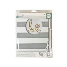 American Crafts 370606 10-czesciowy zestaw Heidi Swap Mixed Media Cinch Album na pliki pamieci