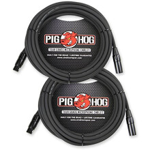 Pig Hog PHM20 20' XLR Cable 2 pakkaus