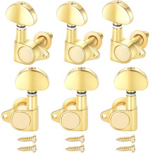 Gusnilo Guitar Tuner Pegs 1Set 3L3R Grover-stil guitar tuner Grover Tuners Head Gold
