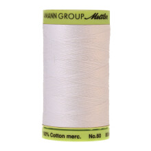 Mettler silkefinish bomuldsbroderitr?d 875 yd Hvid