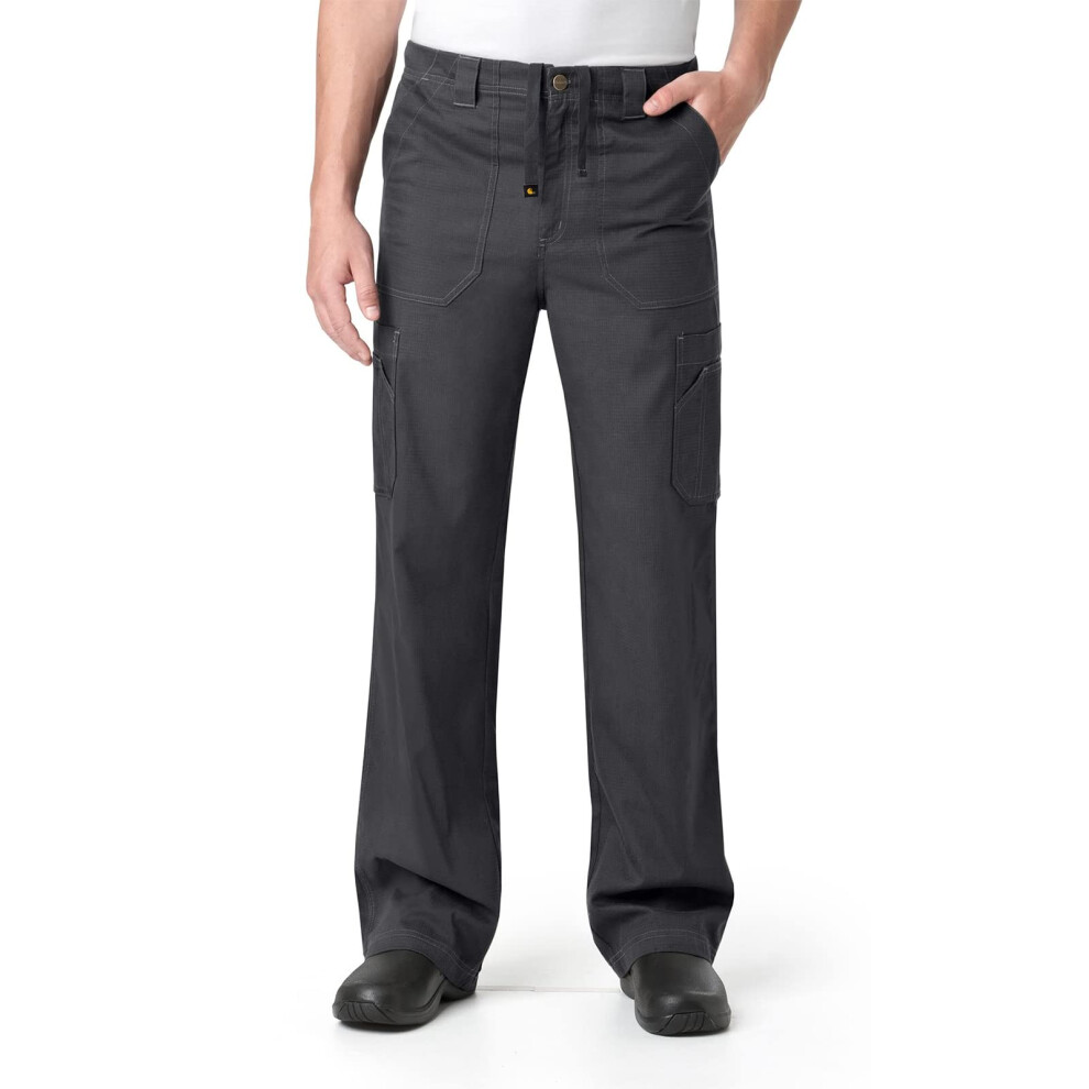 carhartt Mens Petite Ripstop Multi-cargo Scrub Pant  Dark Pewter  3X-Large Short