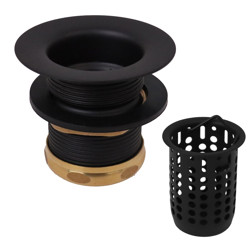 Westbrass Junior Basket Style Bar Sink Strainer Matte Black D218-62 747028218627