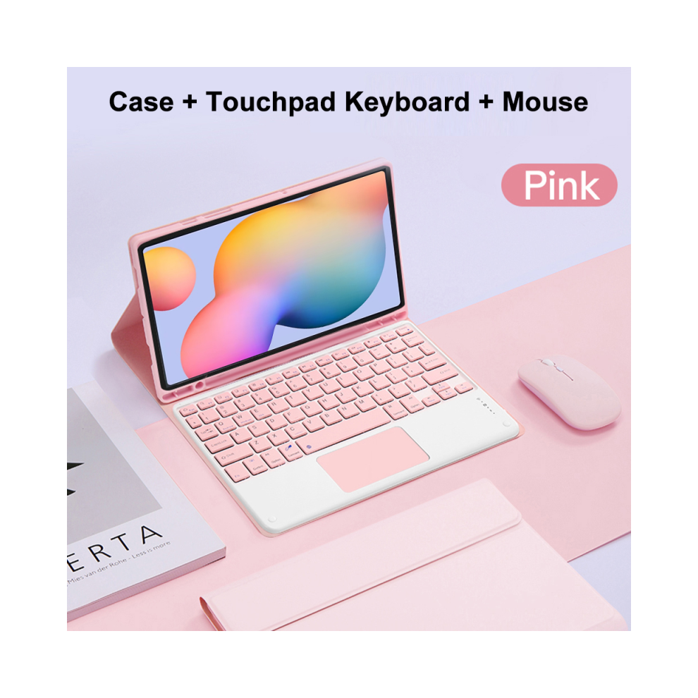 ( D, German Keyboard) Case For Samsung Galaxy Tab S6 Lite 10.4 Inch Deta Pink 976662329288