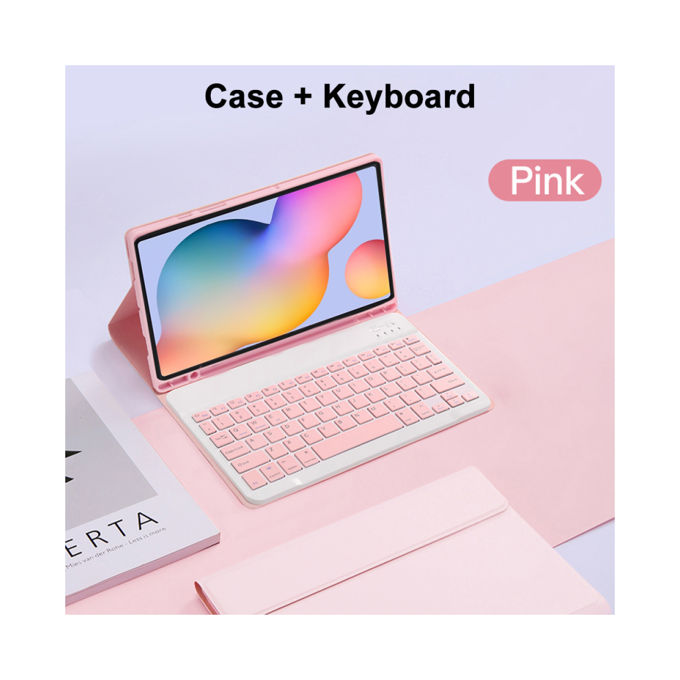 ( A, Turkish Keyboard) Case For Samsung Galaxy Tab S6 Lite 10.4 Inch Deta Pink 976662329554