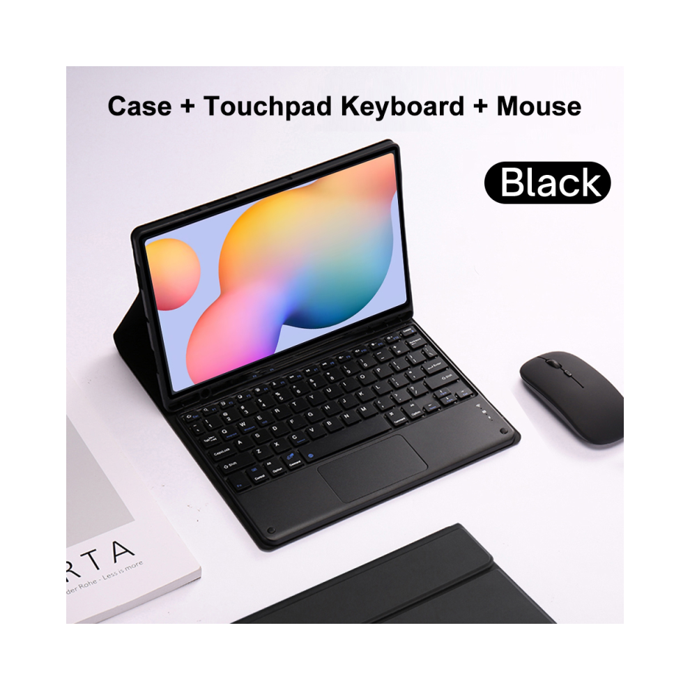 ( D, Spanish Keyboard) Case For Samsung Galaxy Tab S6 Lite 10.4 Inch Deta Black 976662330567
