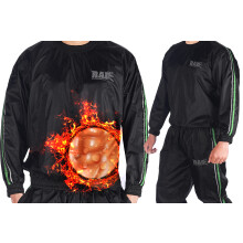 RAD Saunazweetpak voor heren en dames (medium tot 6XL) voor gewichtsverlies en vetverbranding Zweetpak (groen 3XL)