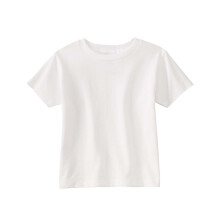 Biele batolacie tricko s kr   tkym ruk   vom Rabbit Skins s hmotnostou 5,5 oz. Jersey, velkost 3T