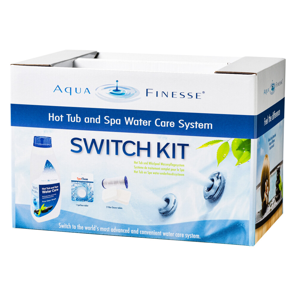 AquaFinesse SWITCH KIT Hot Tub Starter Spa Water Care System Chlorine TABLETS