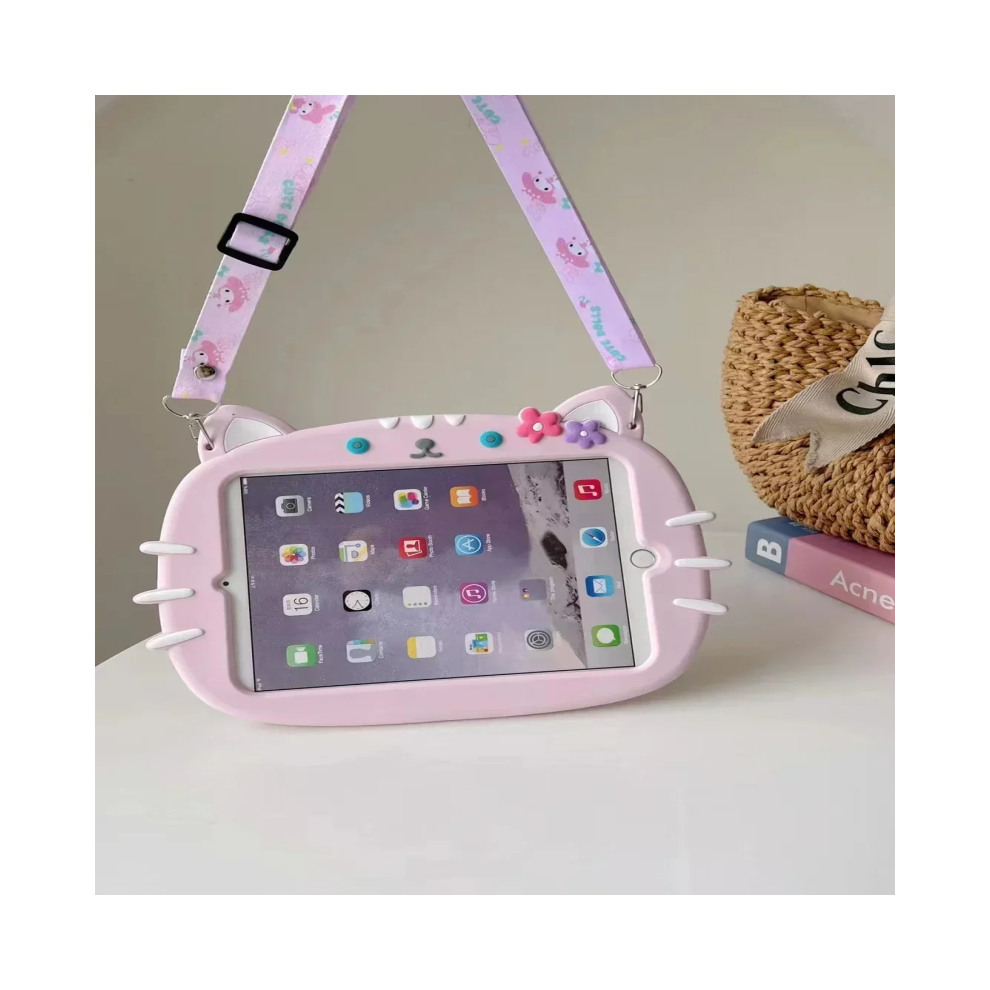 (Cat With Strap, Sm-T510 Or Sm-T515) Tablet Case For Samsung Galaxy A 8.0 T290 10.1 T51 976662361561