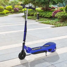HOMCOM Foldable Kids Electric Scooter, for Ages 7-14 Years, Blue