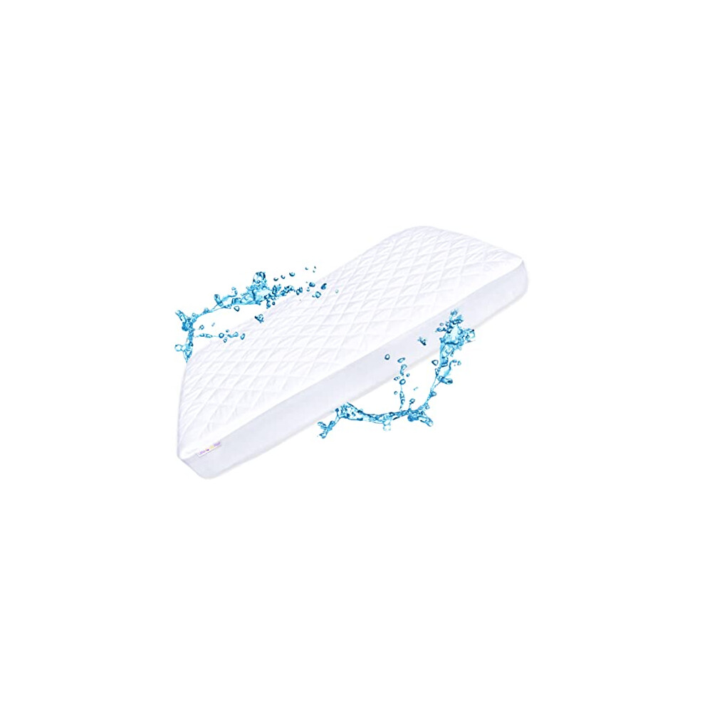 Pack N Play Mattress Protector Pad - Waterproof & Noiseless  Ultra-Soft Breathable Mattress Cover for Pack and Plays  Playards and Mini Cribs  Highly