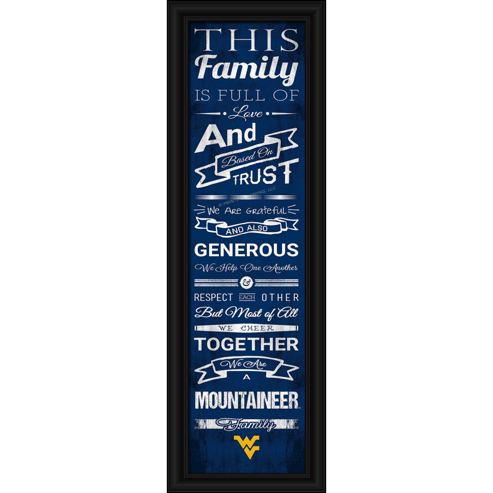 Ncaa CCHL1B22TCUN Texas Christian Men's Family Cheer Kunstdruck, Gerahmt, Gr E M, Teamfarbe-image