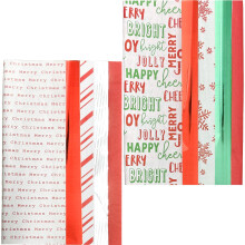 200 vellen kerstcadeaupapier van papier en mylar met kerstboom- en sneeuwvlokthema van ALEF