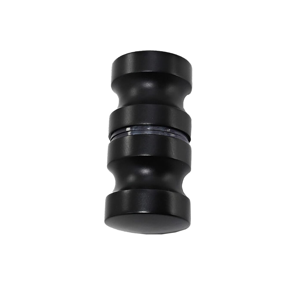 Nes Home Round Black Aluminum Shower Door Knob Handle