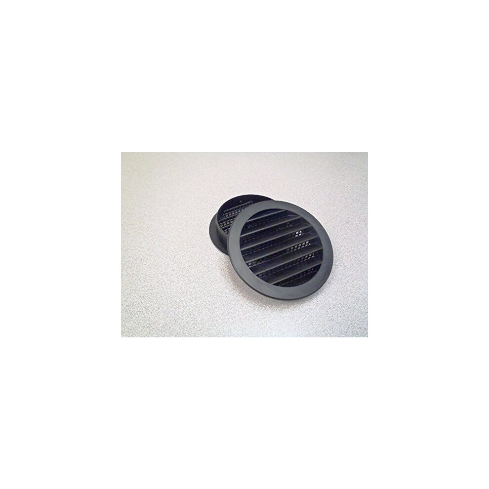Maurice Franklin 3 Round Plastic Vent - Black - Package Of 4 368547938508