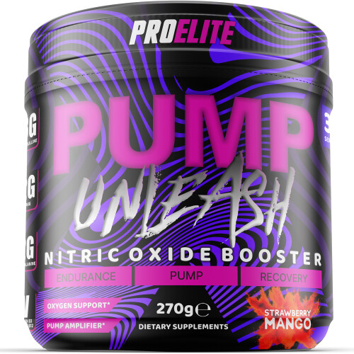 (Strawberry Mango) Muscle Pump Pre Workout Nitric Oxide Powder 270g