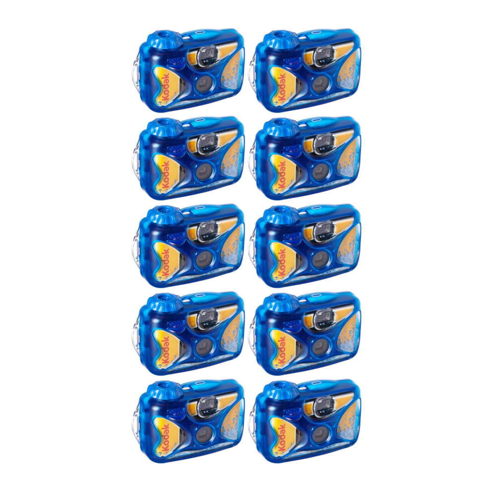 Kodak Sport Underwater Single-Use Disposable Camera with 800 Speed 27-Exposure Film 10-Pack