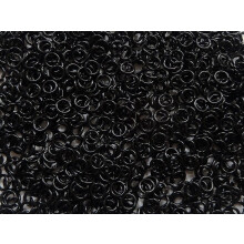 1/2 Pfund schwarz eloxierte Aluminium-Sprungringe 18G 5/32"""" ID (4800+ Ringe)