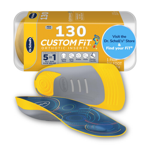 Scholl Dr. Scholls Custom Fit Ορθωτικά 3/4 Μήκους, CF 130, Προσαρμοσμένα για το Πόδι & Αψίδα σας