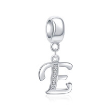 SOUKISS Letter E Charm Sterling Zilver 925 Initial A-z Alfabet Kralen Naam Charme voor armbandbedels