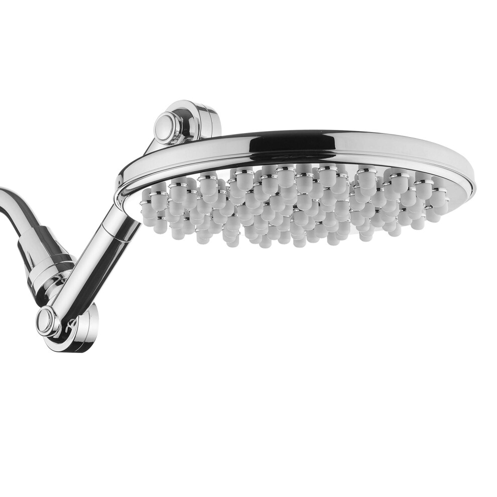 Hotelspa Mobilistm 4-Way Adjustable High-Pressure 9 Rainfall Showerhead With 109 Self-Clean Jets Chrome 733353500339