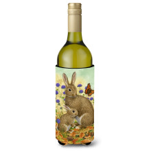 """" Caroline's Comorsures iepure ?i sticla pentru copii Koozie Hugger 750 ml multicolor """"