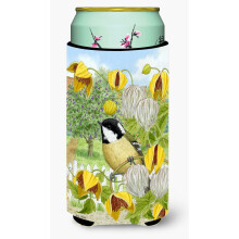 """" Caroline's Comorsures Coal Tit Tall Boy Koozie Hugger multicolor """"