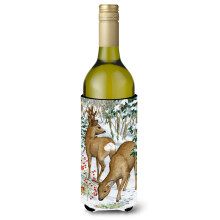 """" Caroline's Comorsures European Western Roe Deer Bottle Koozie Hugger 750 ml multicolor """"