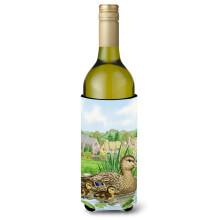"""" Caroline's Comorsures Mallard Duck Vin Bottle Koozie Hugger 750 ml multicolor """"