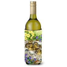"""" Caroline's Treasures Mallard Duck Chicks Buttle Bottle Koozie Hugger 750 ml multicolor """"