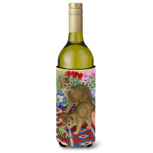 Caroline's Treasures Abyssinian Kitten Wine Bottle Koozie Hugger 750 ml Multicolor