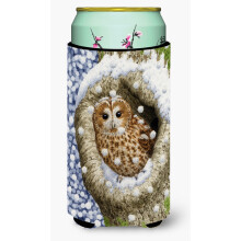 """" Comorile lui Caroline Tawny Owl n copac baiat nalt Koozie Hugger multicolor """"