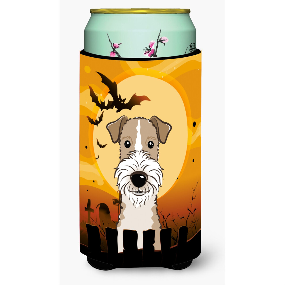 """"Caroline's Treasures Halloween Ruvido Fox Terrier Tall Boy Koozie Hugger Multicolore""""-image