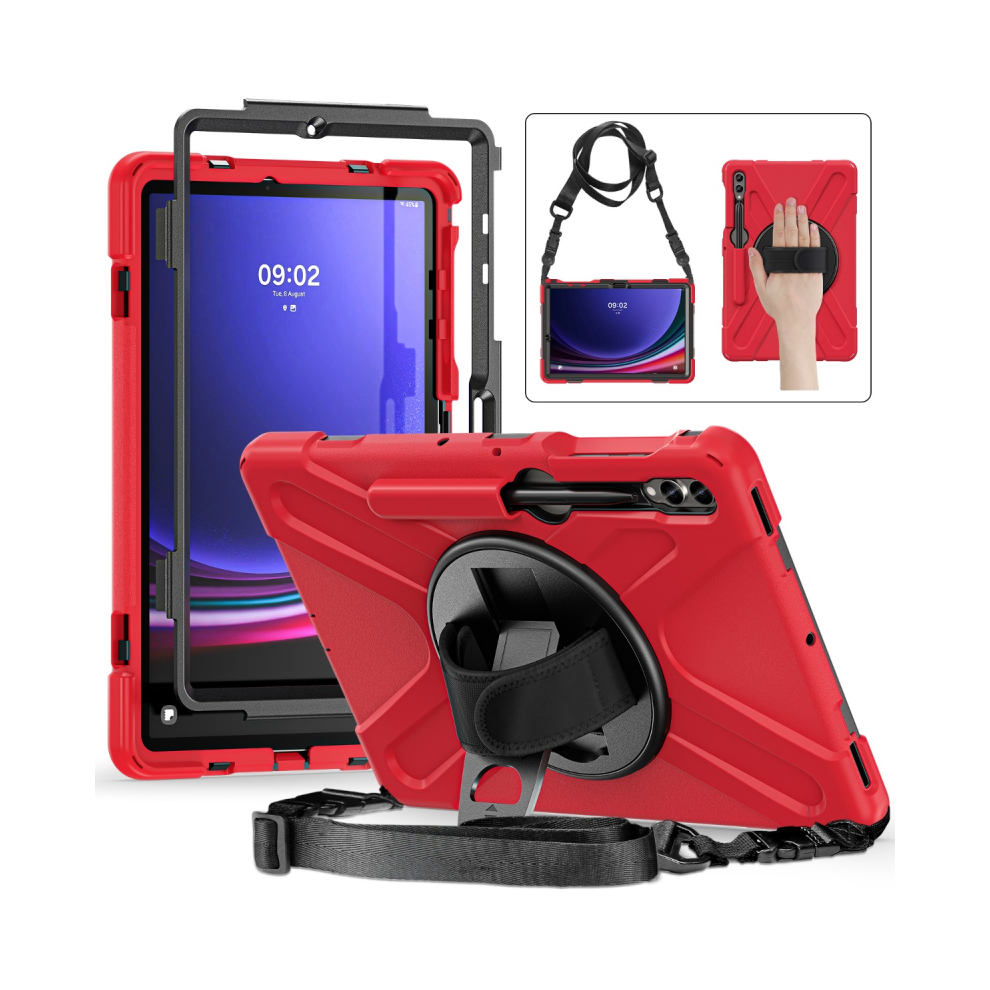 (, S9 Plus 2023 X810) Case For Samsung Galaxy Tab S9 Plus 12.4 2023 X810 Red 976662384188