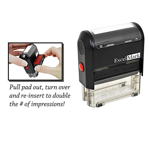 Paid Self Inking Rubber Stamp - Red Ink 2