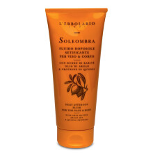 L'erbolario soleombra fluido post -sun setoso - dopo il siero solare - sollievo idratante per scottature - olio di argan al burro di karit e protein