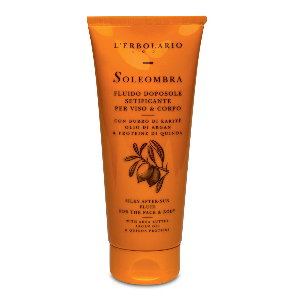 L'Erbolario Soleombra Silky After-Sun Fluid - After Sun Serum - Hydrating Sunburn Relief - Shea Butter  Argan Oil  and Quinoa Proteins - 6.7 oz-image-OPC-PFNJDV7-NEW
