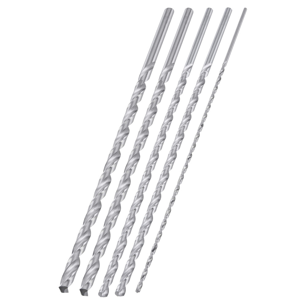 Photos - Bits / Sockets NEIKO 10047A Extra Long Drill Bit Set | 5-Piece | M2 HSS Steel | 12-Inch Length | 1/8 3/16 1/4 5/16 and 3/8-Inch