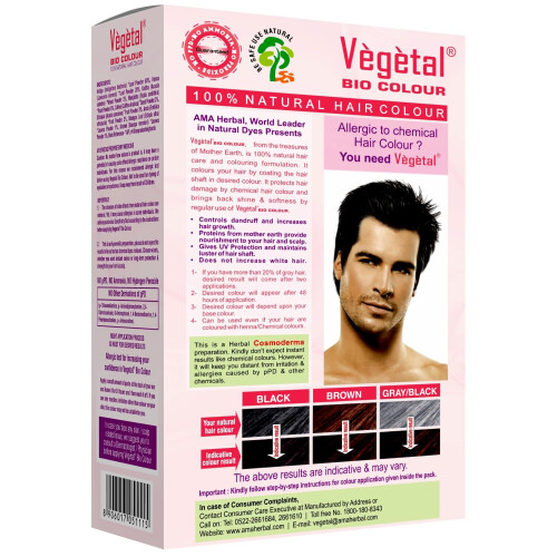 Vegetal Bio Color -Combo (pakke med 2) (50 g. Bl?d sort) 1