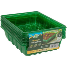 Gro Sure Visiroot Half Size Seed Trays With Holes (Pack of 8)