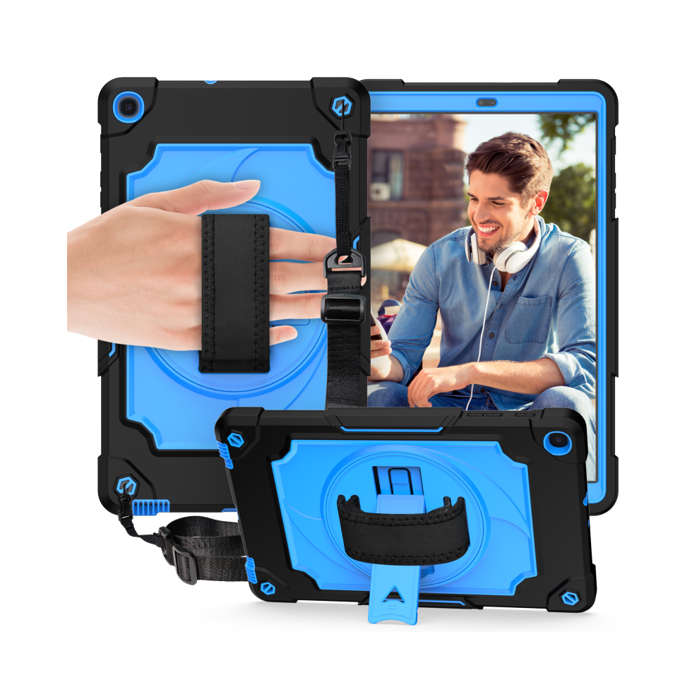 (Black (Blue), Tab A 10.1 2019 T510) Rotating Kickstand Case For Samsung Galaxy Tab A 1 Blue,Black 976662405739