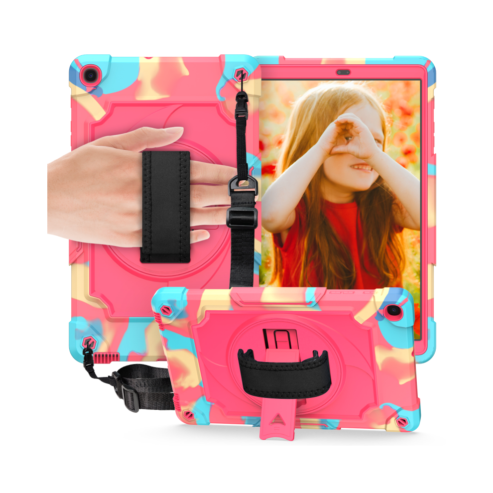(Rainbow(Rose ), Tab A 10.1 2019 T515) Rotating Kickstand Case For Samsung Galaxy Tab A 1 Red 976662405784