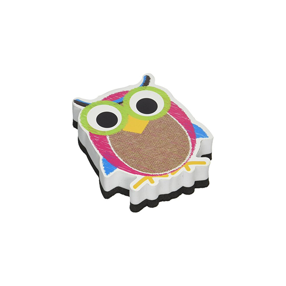 Ashley Productions - Gomme magn   tique pour tableau blanc en toile de jute Motif hibou griffonn